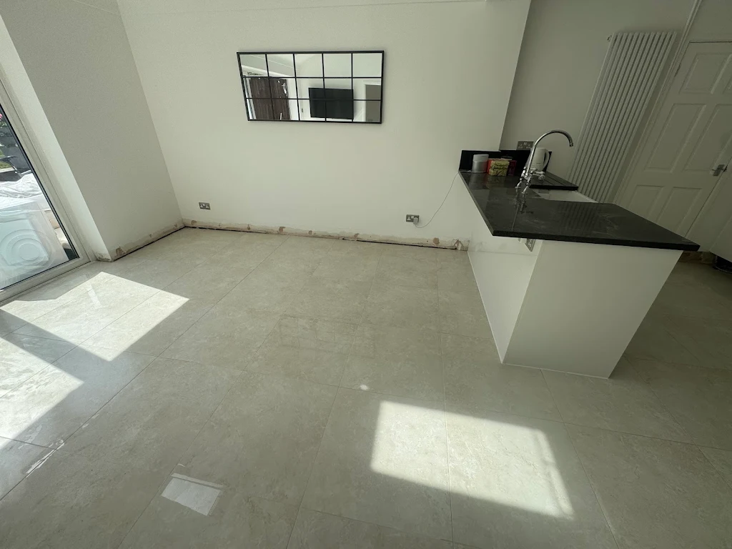 Kitchen floor tiling